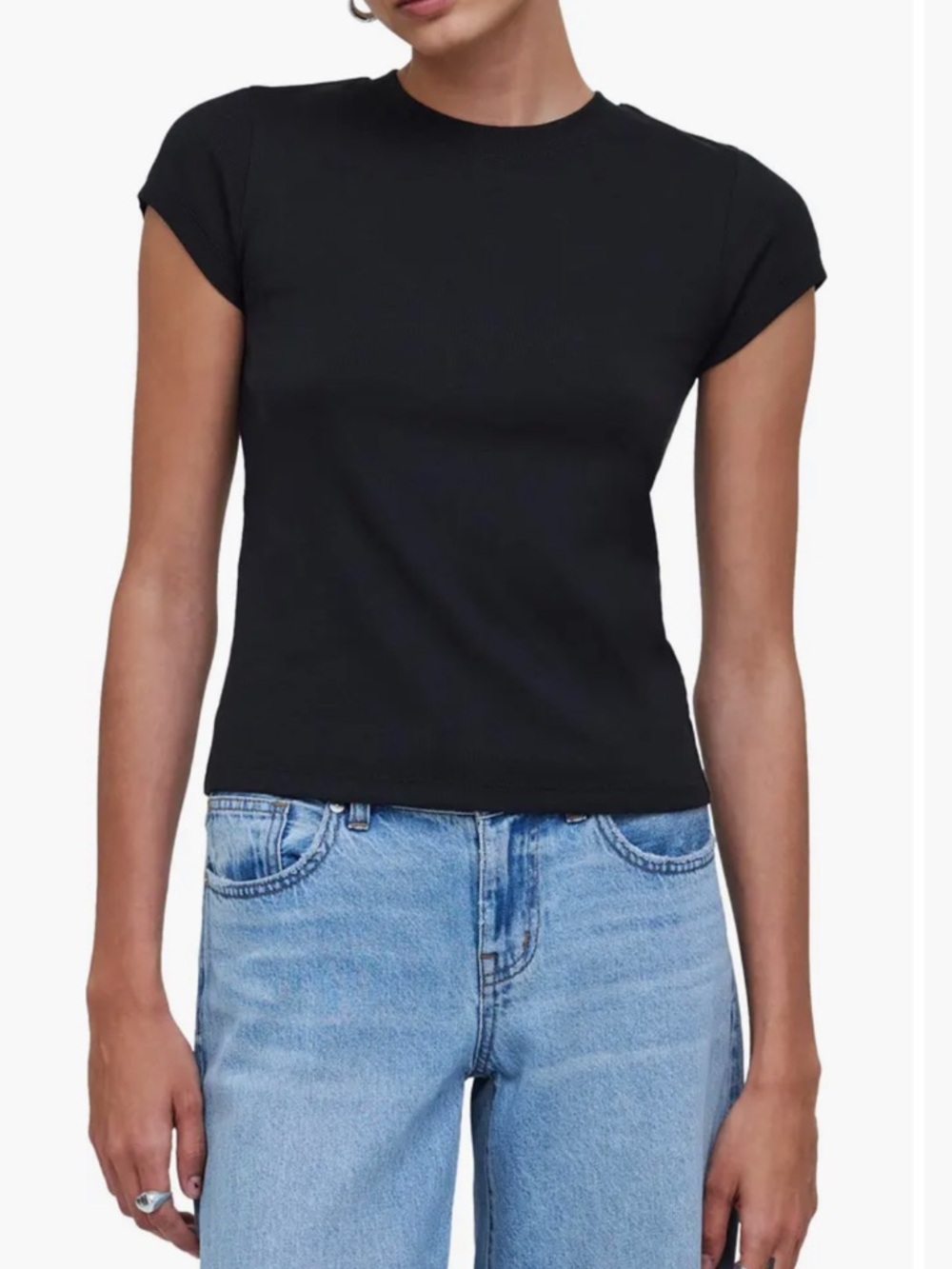 NWOT Madewell Supima Cotton Tee XS Black